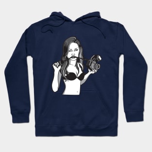 Girl with camera Hoodie